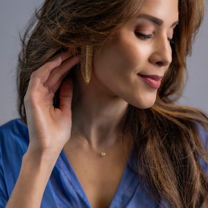 Brincos em prata espinha brilhante