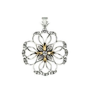 Medalha em prata e ouro Leaf - Signy