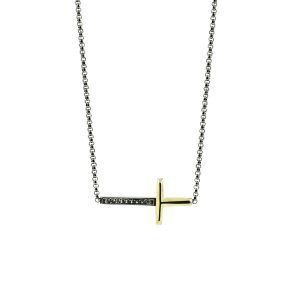 Colar em prata e ouro Leaf - Obelus