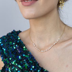 Colar em prata com pérolas