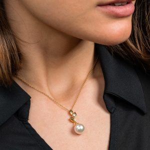 Colar em prata Majorica - Tu y Yo