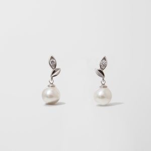 Brincos em prata Majorica - Tu y Yo