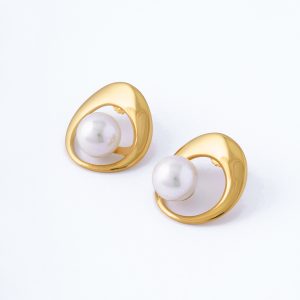 Brincos em prata Majorica - Petra