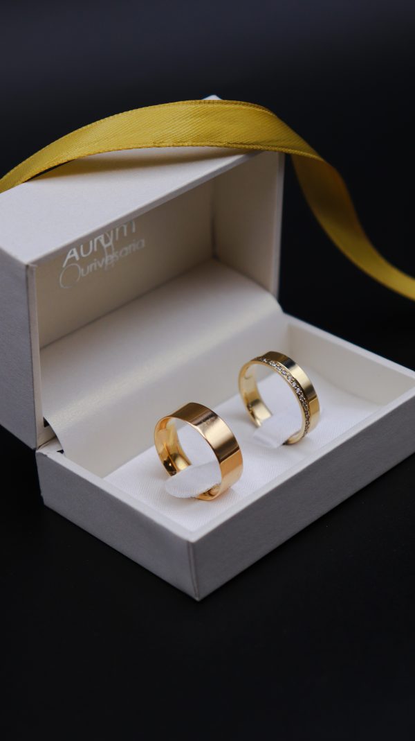 anilha amendoada com zirconias